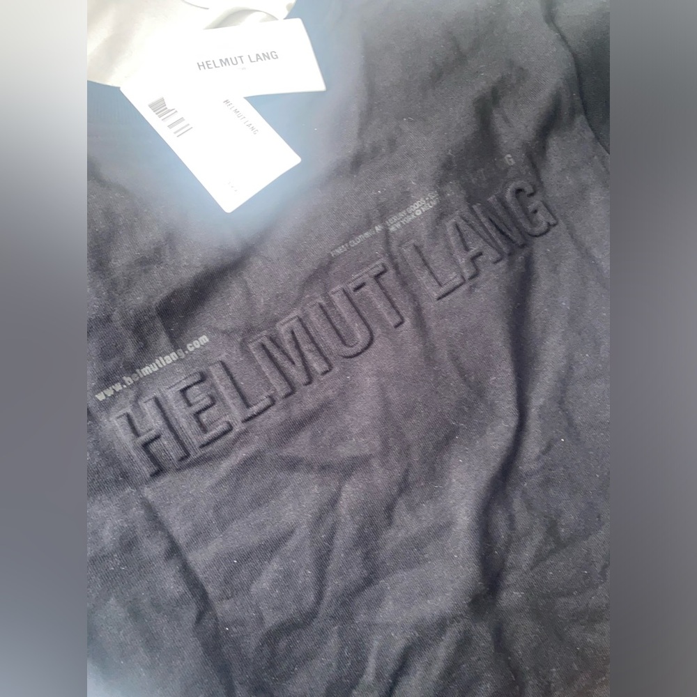 Black helmut lang crop top size small never worn